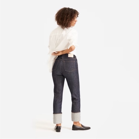 Everlane Women's High Rise Jeans - Dark Blue - Picture 2 of 6